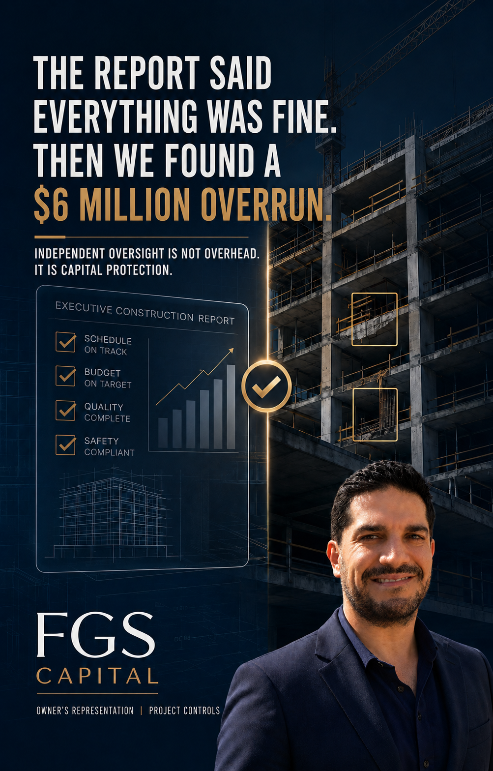 Project cost overrun reporting and early risk detection
